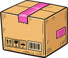 Un carton de livraison