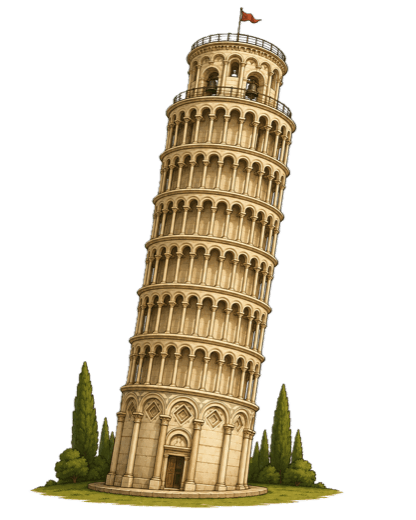 La tour de Pise